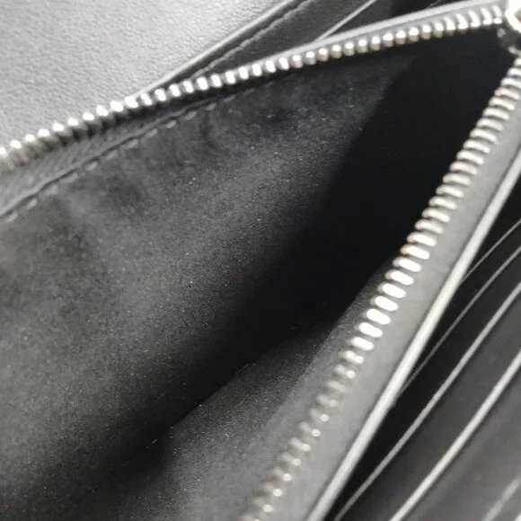 Authentic Christian Dior Long Wallet Black Canvas mn413-021526 - Picture 6 of 9